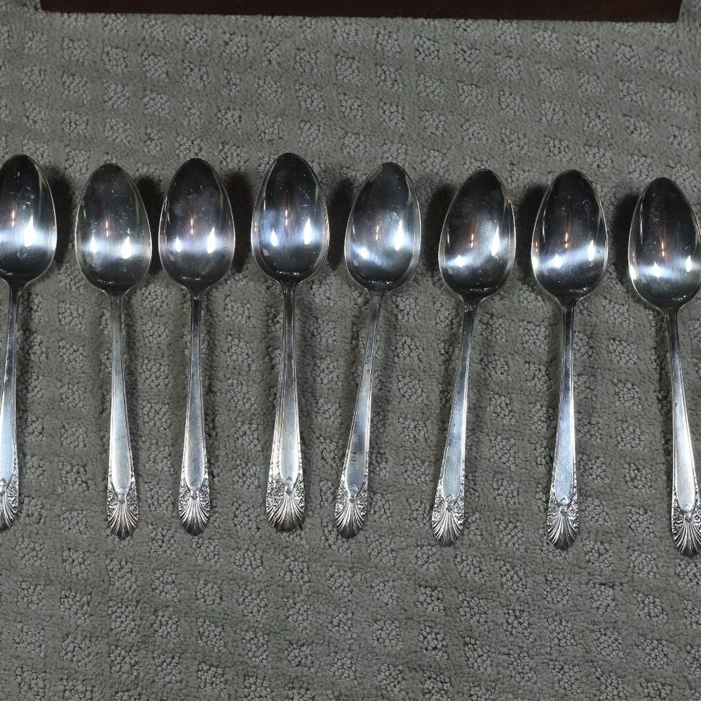 RARE FIND! Crown Plate Silverplated Service for Eight in “Radiance”
